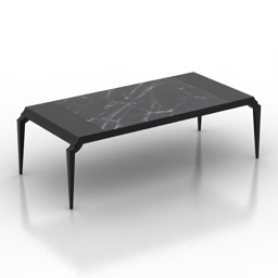 black Table 3d model