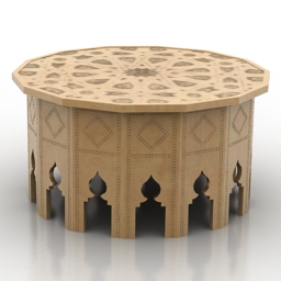 Table arabian 3d model