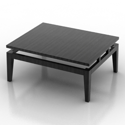 Table coffee black 3d model