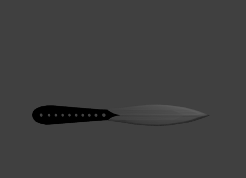Throwing Knife 3D model