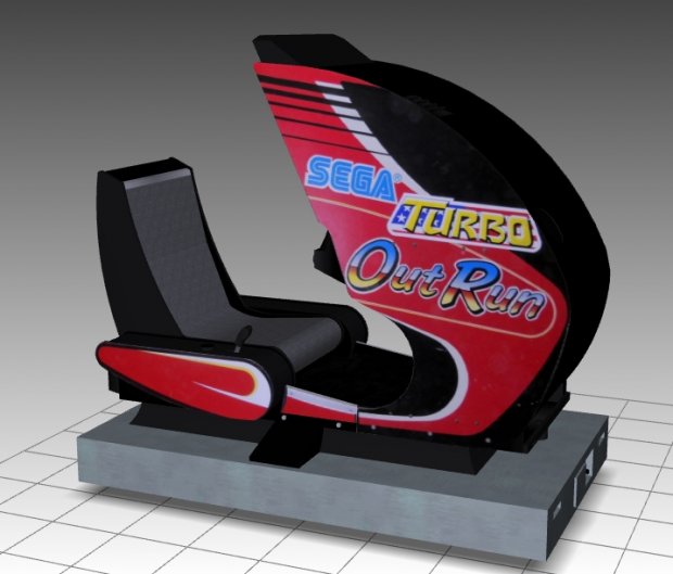 Turbo Outrun Sitdown Arcade Machine 3D model