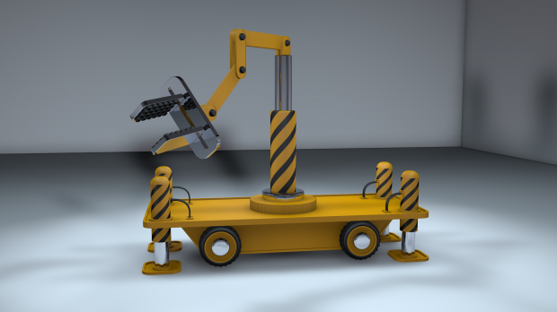 Utility robot 3D model