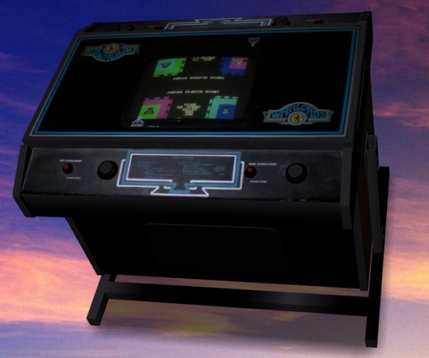 Warlords Cocktail-table Arcade Machine 3D model