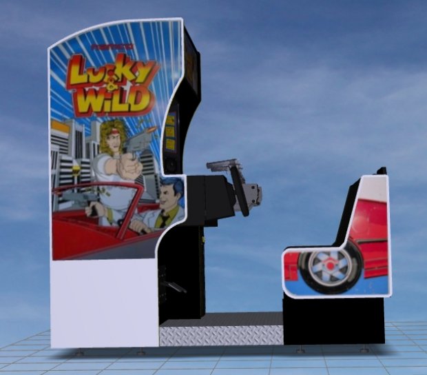 Lucky & Wild Sitdown Shooter Arcade Game 3D model