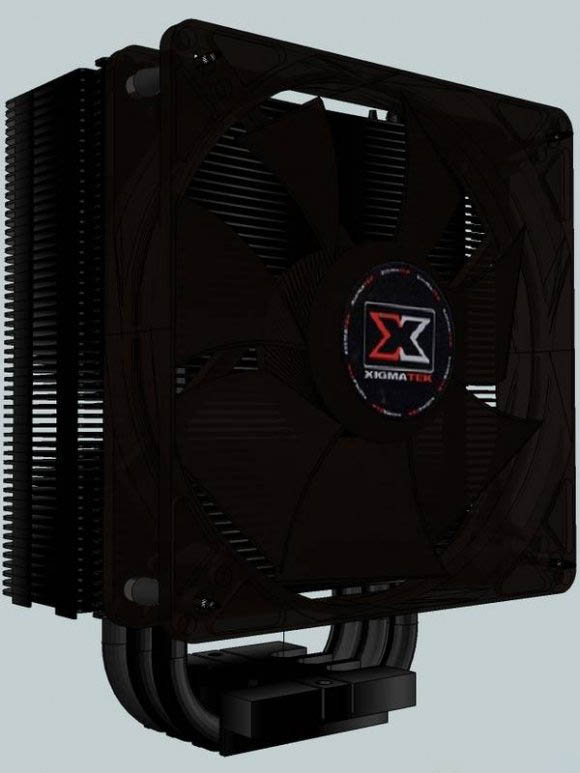 Xigmatek S1283V Dark Knight CPU cooler 3D model