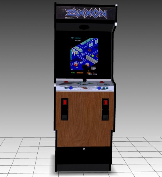 Zaxxon Upright Arcade Machine 3D model