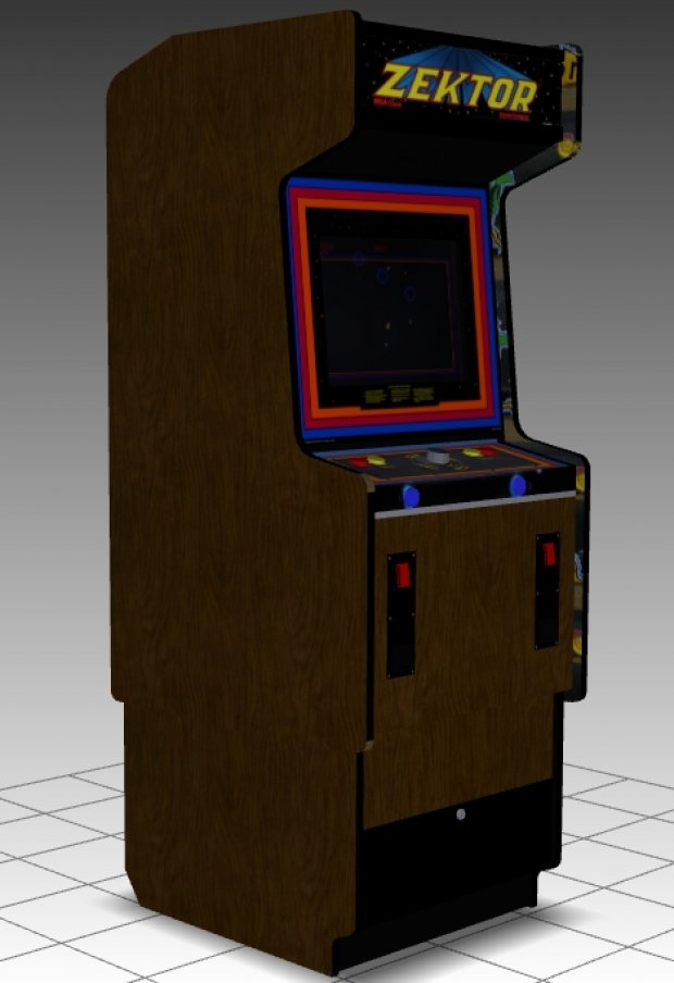 Zektor Upright Arcade Machine 3D model