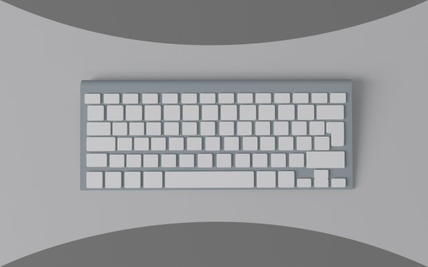 Apple keyboard 3D model