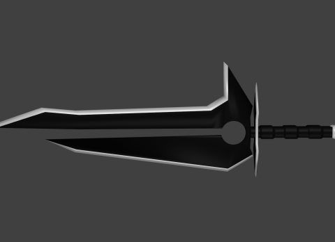 Black sword 3D model