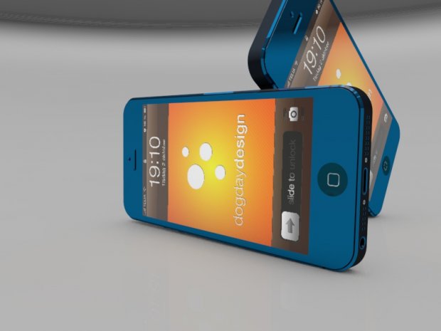 iPhone 5 Blue 3D model