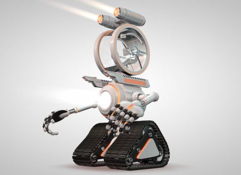 Robot with 04 Cockpit 3D model