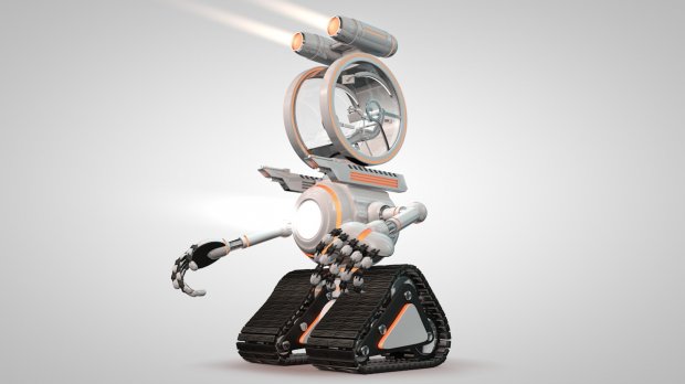Robot with 04 Cockpit 3D model