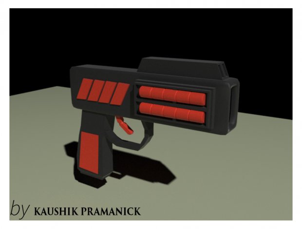 Sci fi pistol 3D model