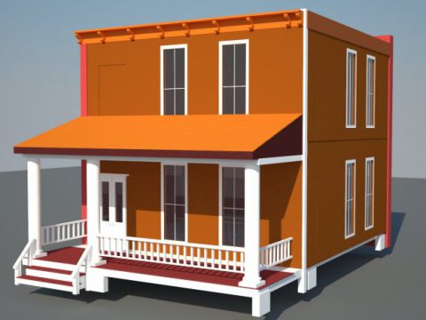 1774 House Urban 3D model