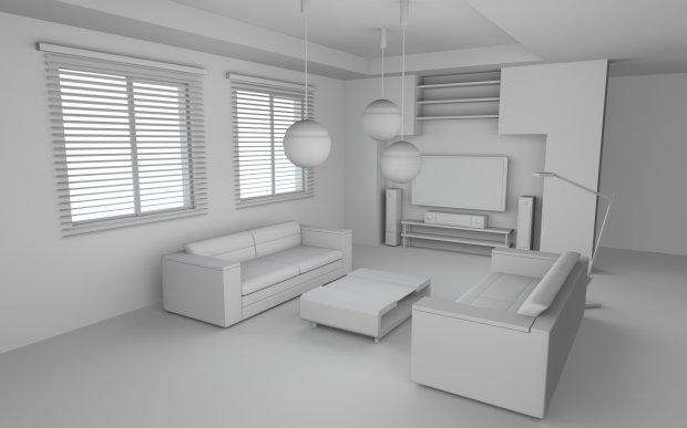 A simple room - DownloadFree3D.com