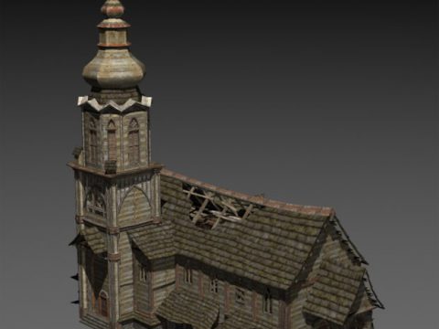 Abandoned Church 3D model