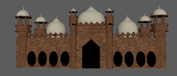 Badshahi Mosque 3D model