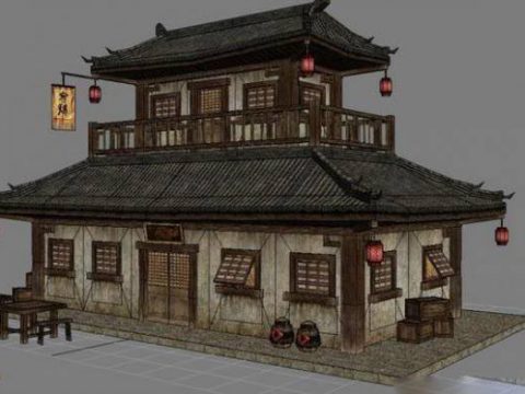 Chinese house 3D model