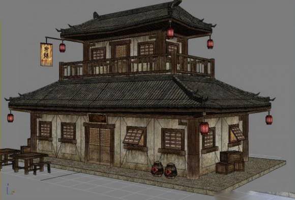 Chinese house 3D model