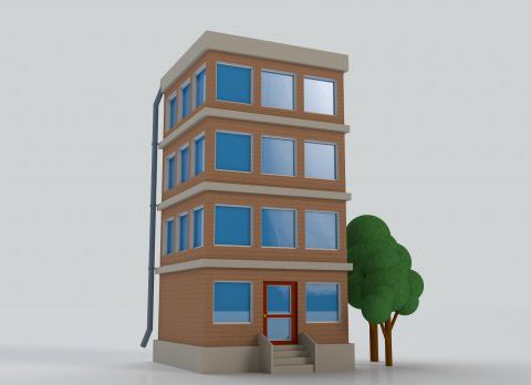 City building 3D model