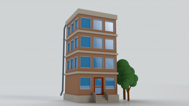 City building 3D model