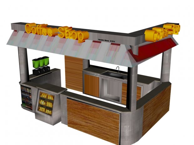 Coffee Shop 3D model