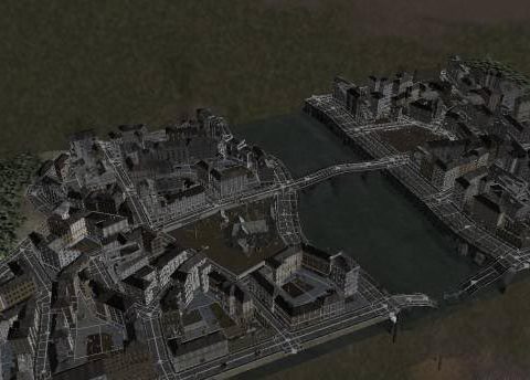 Damaged Downtown 3D model