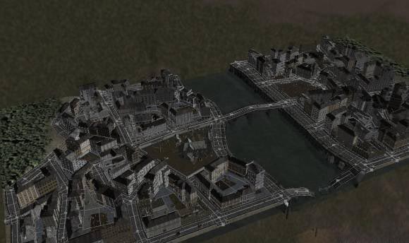 Damaged Downtown 3D model