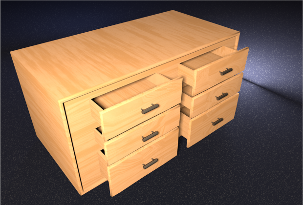3D Dresser  model