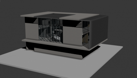 Glass House Project 3D model