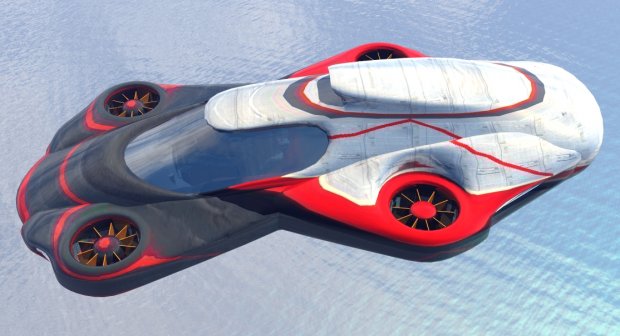 HN48 Flying Car 3D model