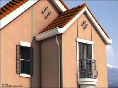 Home Gable Roof 3D model