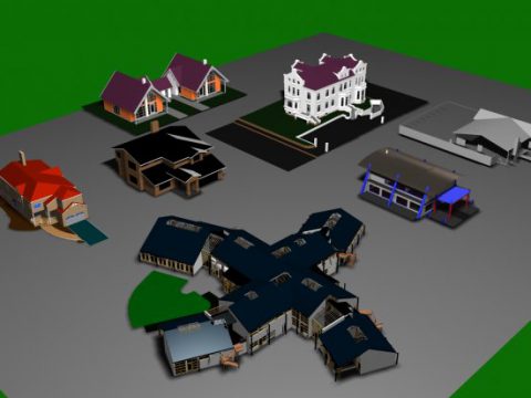Houses 3D model