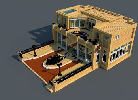 Lego House 3D model