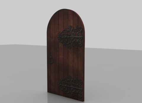 Medieval Door 3D model