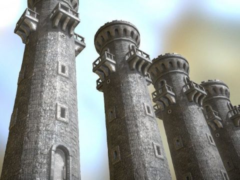 Medieval Guard Tower 3D model