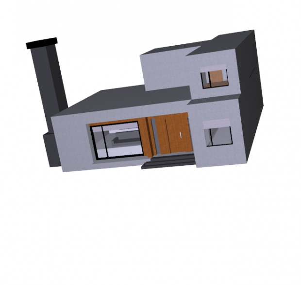 Modern house White Rock 3D model
