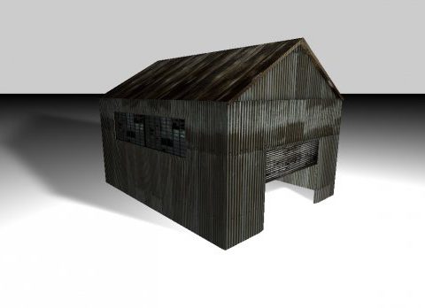 Old warehouse 3D model