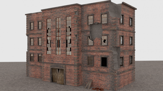 Ruin Building 3D model