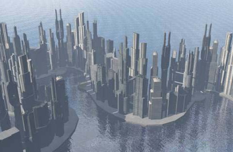 Serpertine city 3D model