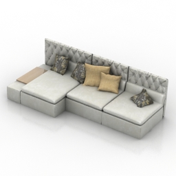 Sofa Frigerio Poltrone E 3d model