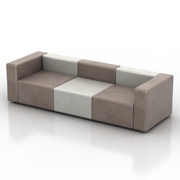 Sofa MAGS 75module HAY 3d model