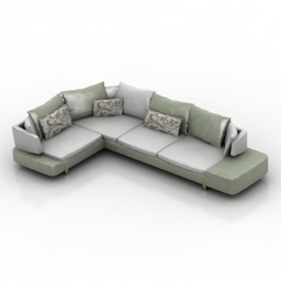 Sofa Natuzzi Opus 3d model
