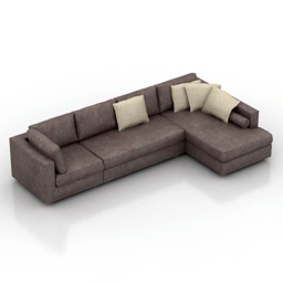 Sofa luxaform balmoral tudor 3d model