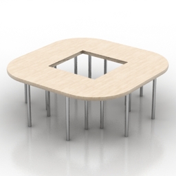 Table round office 3d model