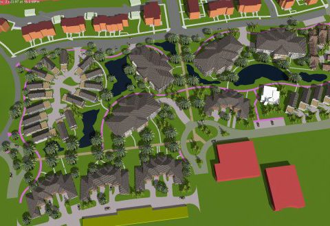 Urban redevelopment Study 3D model