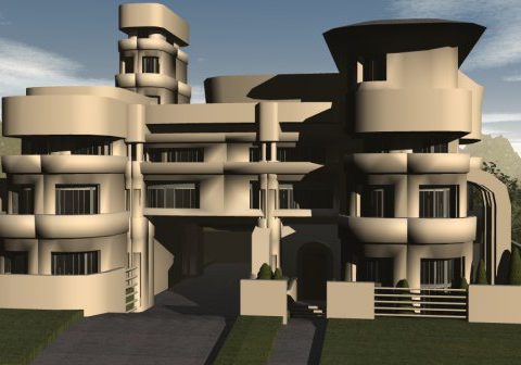 Utopian Sci-Fi House 3D model