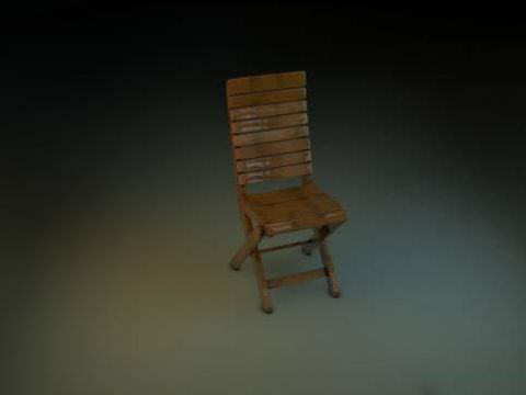 Wood Chair 3D model