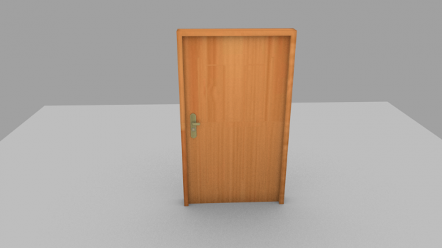 3D Wood Door model