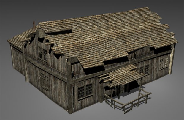 Wood House 3D model